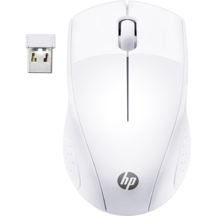 HP 220 - Souris - 3 boutons - sans fil - 2.4 GHz - r cepteur sans fil USB - blanc neige - CTO - pour HP 27, ENVY TE01, ENVY L