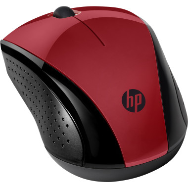 HP 220 - Souris - 3 boutons - sans fil - 2.4 GHz - r cepteur sans fil USB - rouge - CTO - pour HP 27, ENVY TE01, ENVY Laptop