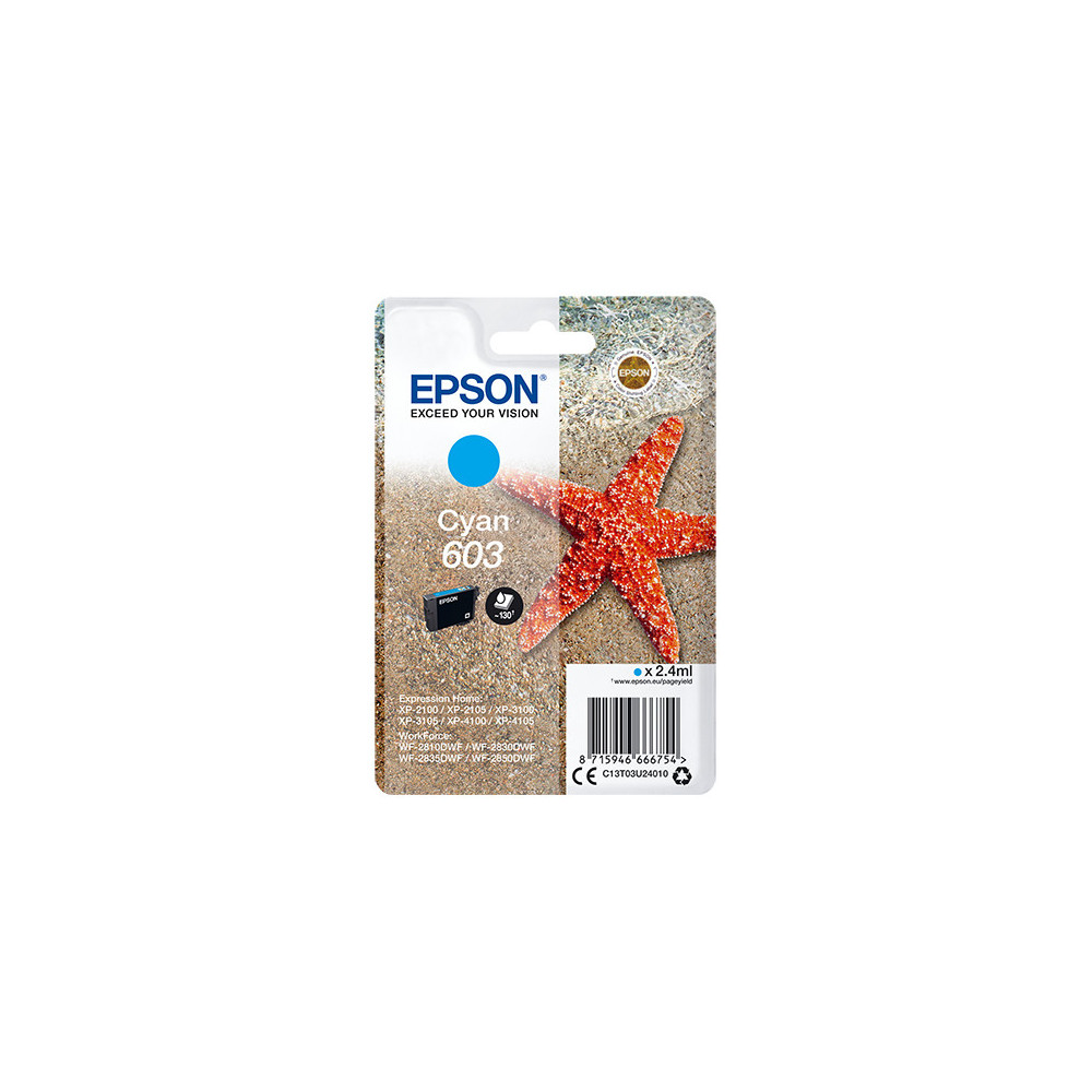 EPSON 4LB Singlepack Cyan 603 Ink w s EPSON 4LB Singlepack Cyan 603 Ink w s