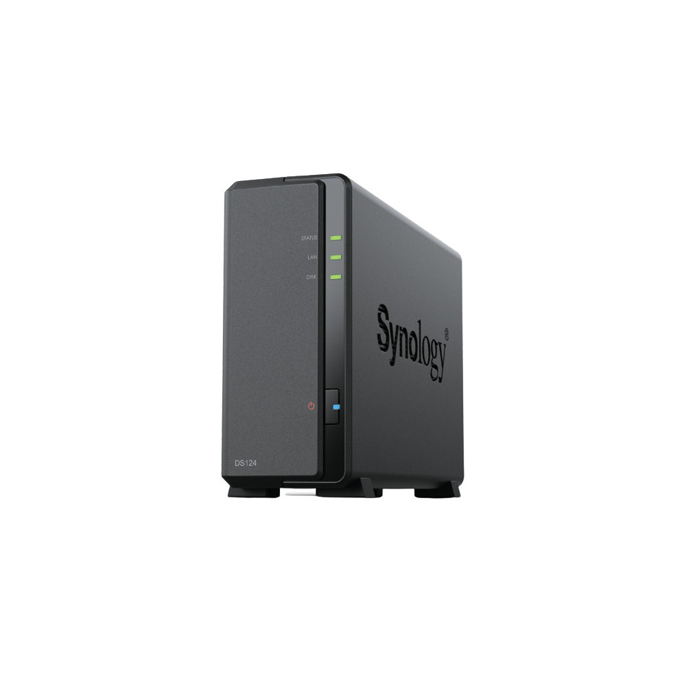 SYNBT042476 DS124 Boîtier NAS pour 1 DD 3.5p 2.5p 1.7GHz QuadlCore 1Go SYNBT042476 DS124 Boîtier NAS pour 1 DD 3.5p 2.5p 1.7GHz QuadlCore 1Go