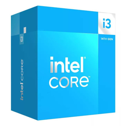 INTCP043696 Intel i3-14100F 4.7Ghz 12Mo LGA 1700 Boîte Sans GPU