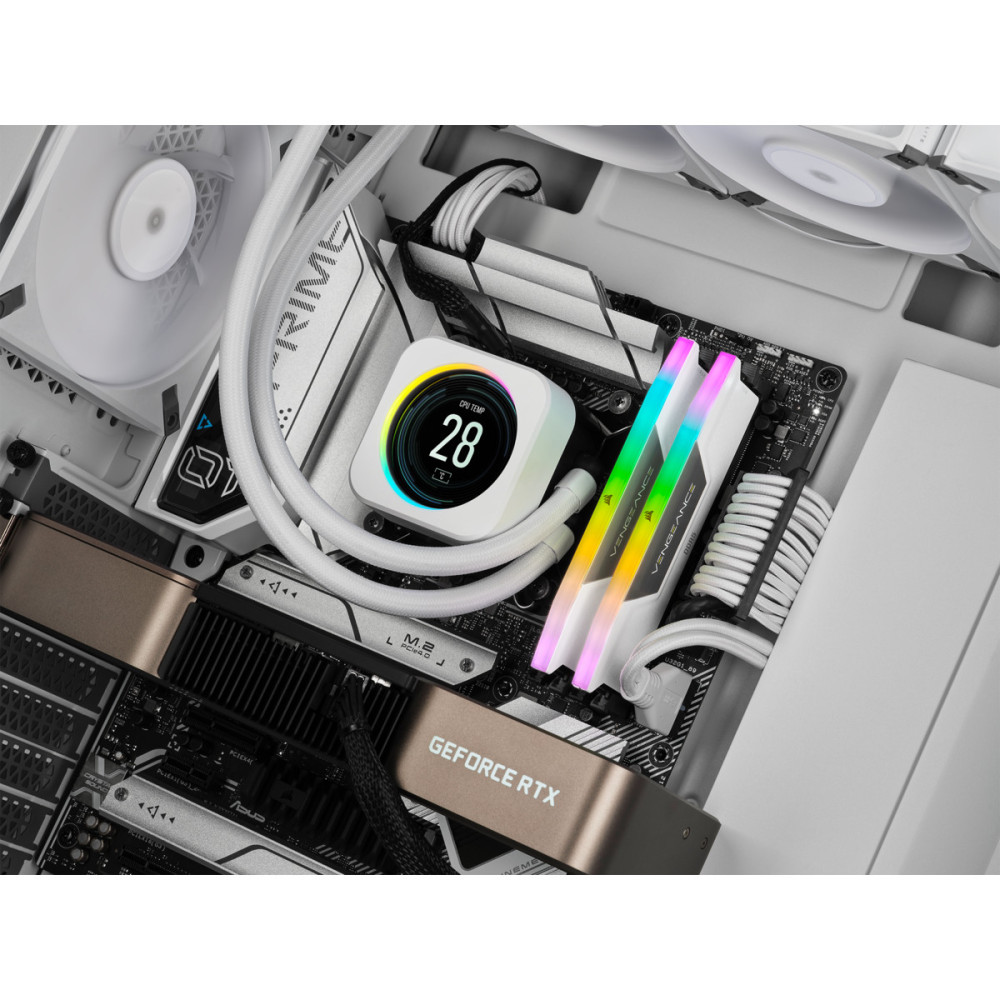 CORMM040883 CORSAIR RGB - 2x16GB (32GB) - DDR5 6000MHZ - CL40 - BLANC