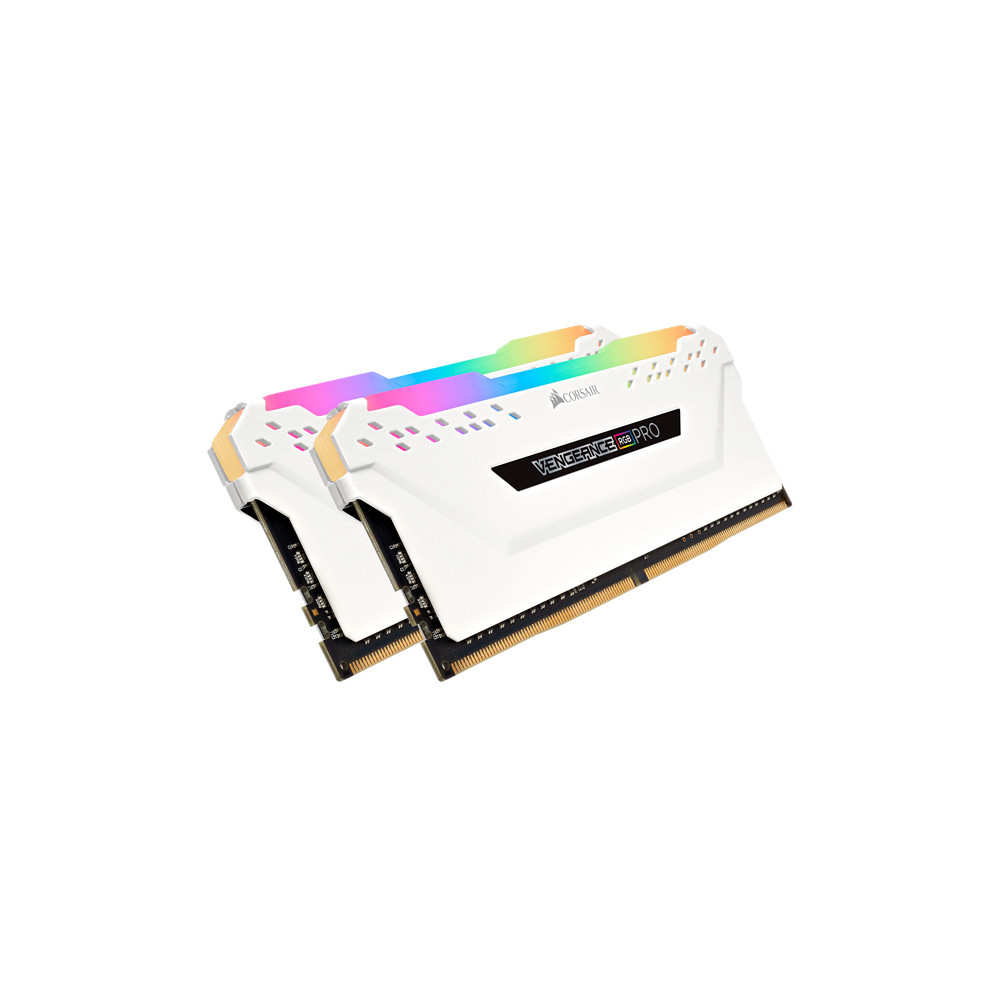 CORMM032952 CORSAIR Vengeance RGB PRO DDR4 2666MHz 16GB (2x 8GB) Blanc CORMM032952 CORSAIR Vengeance RGB PRO DDR4 2666MHz 16GB (2x 8GB) Blanc