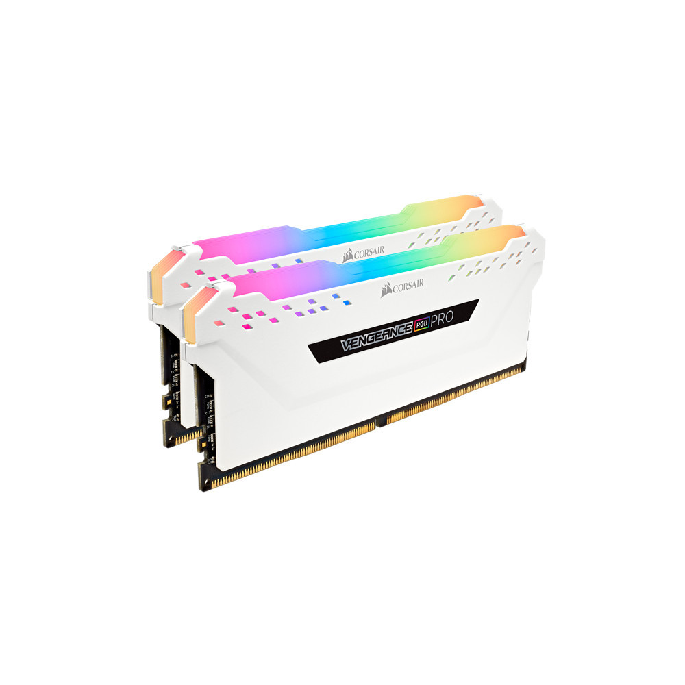 CORMM032952 CORSAIR Vengeance RGB PRO DDR4 2666MHz 16GB (2x 8GB) Blanc