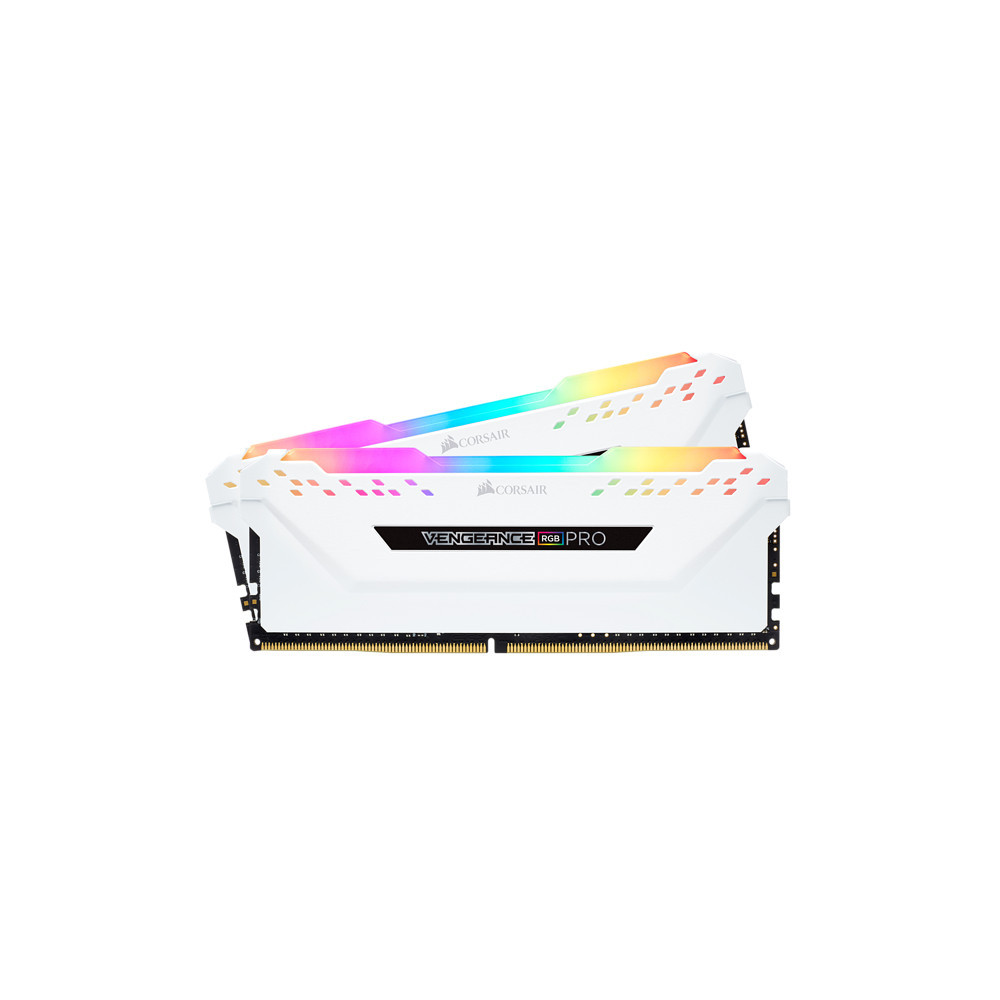 CORMM032952 CORSAIR Vengeance RGB PRO DDR4 2666MHz 16GB (2x 8GB) Blanc