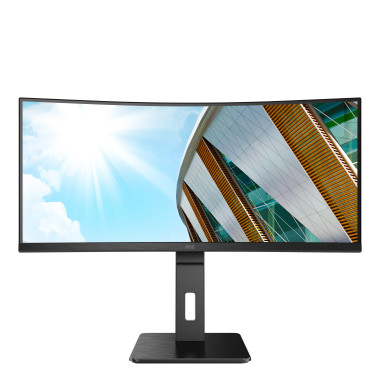 AOCEC038337 AOC CU34P2A - 34p WLED - 3440 x 1440 - 1ms - HDMIx2 - DP - USB 3.2 - HP 2x3W