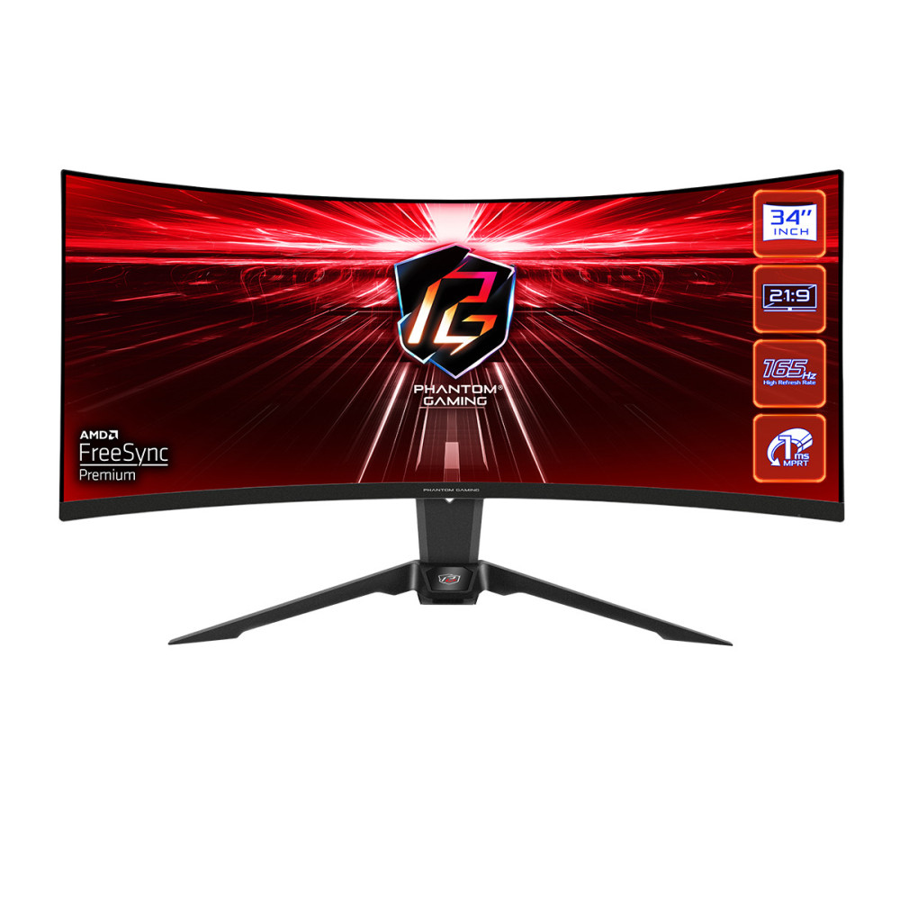 ASREC041278 ASROCK PG34WQ15R2B - 34p WQHD - 165Hz - 1ms - INCURVE 1500R - 2x HDMI - 1x DP ASREC041278 ASROCK PG34WQ15R2B - 34p WQHD - 165Hz - 1ms - INCURVE 1500R - 2x HDMI - 1x DP