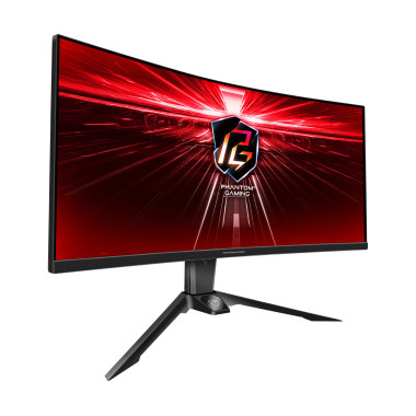 ASREC041278 ASROCK PG34WQ15R2B - 34p WQHD - 165Hz - 1ms - INCURVE 1500R - 2x HDMI - 1x DP