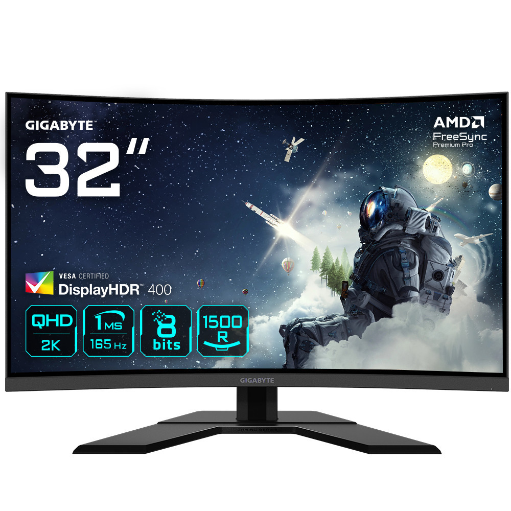 GIGEC040590 GIGABYTE G32QC A - MONITEUR GAMING 32p INCURVE - QHD - 165Hz - 1ms GIGEC040590 GIGABYTE G32QC A - MONITEUR GAMING 32p INCURVE - QHD - 165Hz - 1ms
