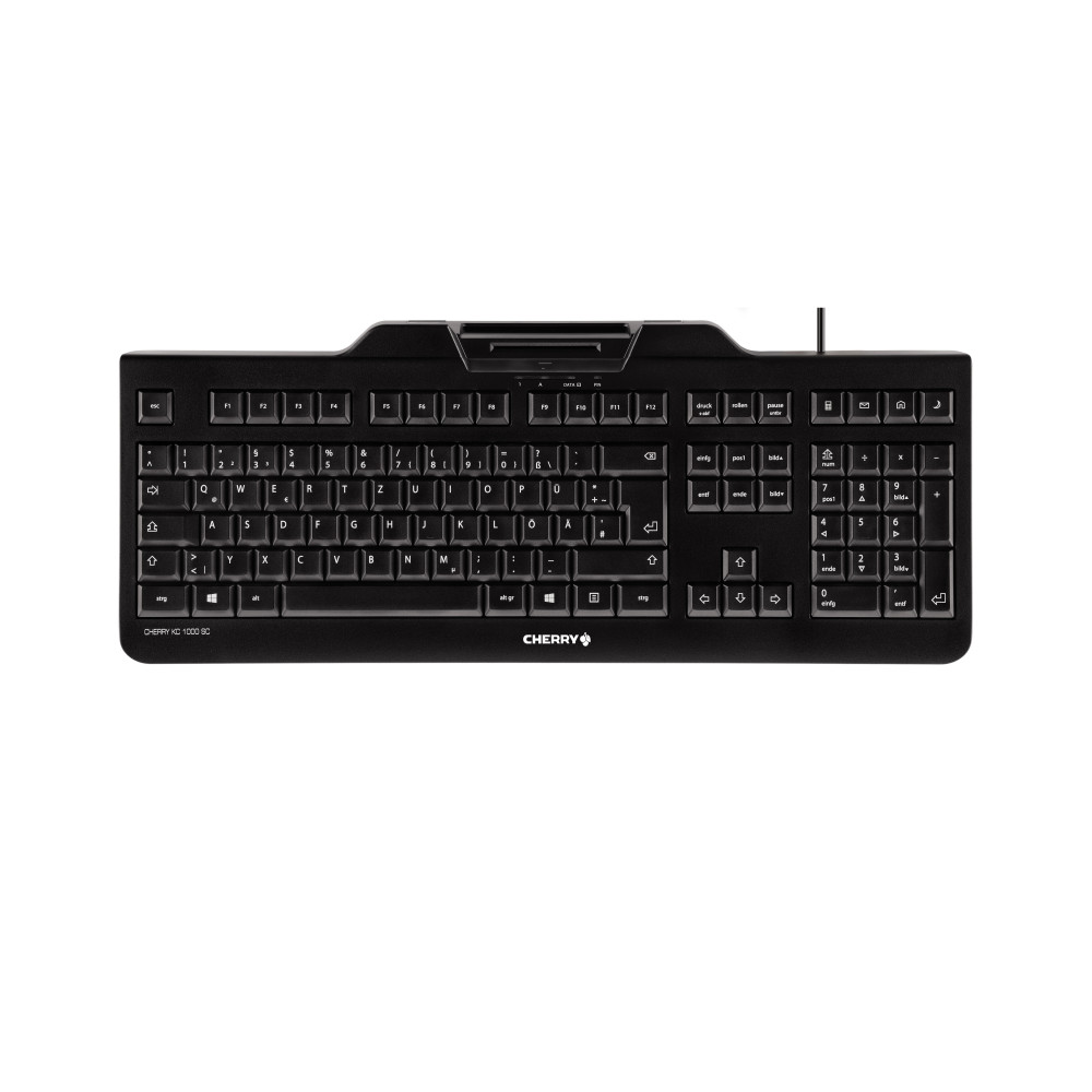 CHECL043441 Clavier KC 1000 SC 105 touches avec lecteur de carte à puce intégré USB noir CHECL043441 Clavier KC 1000 SC 105 touches avec lecteur de carte à puce intégré USB noir