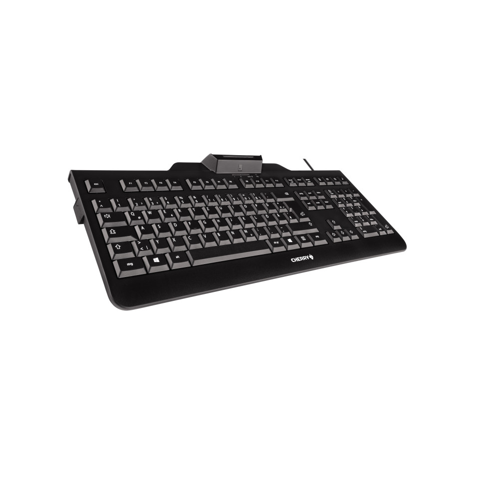 CHECL043441 Clavier KC 1000 SC 105 touches avec lecteur de carte à puce intégré USB noir