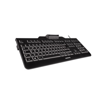 CHECL043441 Clavier KC 1000 SC 105 touches avec lecteur de carte à puce intégré USB noir