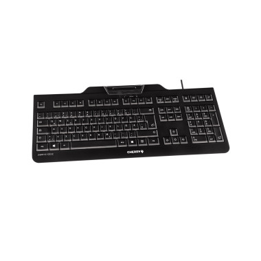 CHECL043441 Clavier KC 1000 SC 105 touches avec lecteur de carte à puce intégré USB noir