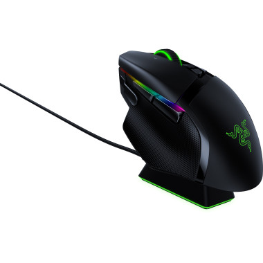 RAZSO038479 RAZER BASILISK ULTIMATE + DOCK - SANS FIL - 20000 DPI - 650 IPS - 50G