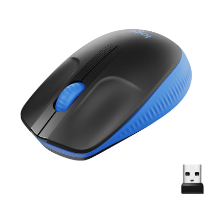 LOGSO040816 M190 Souris optique 3 boutons sans fil récepteur sans fil USB bleu
