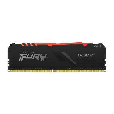 KNGMM038658 Memoire Kingston FURY Beast RGB 64 Go  (2 x 32 Go) DDR4 3600 MHz CL18