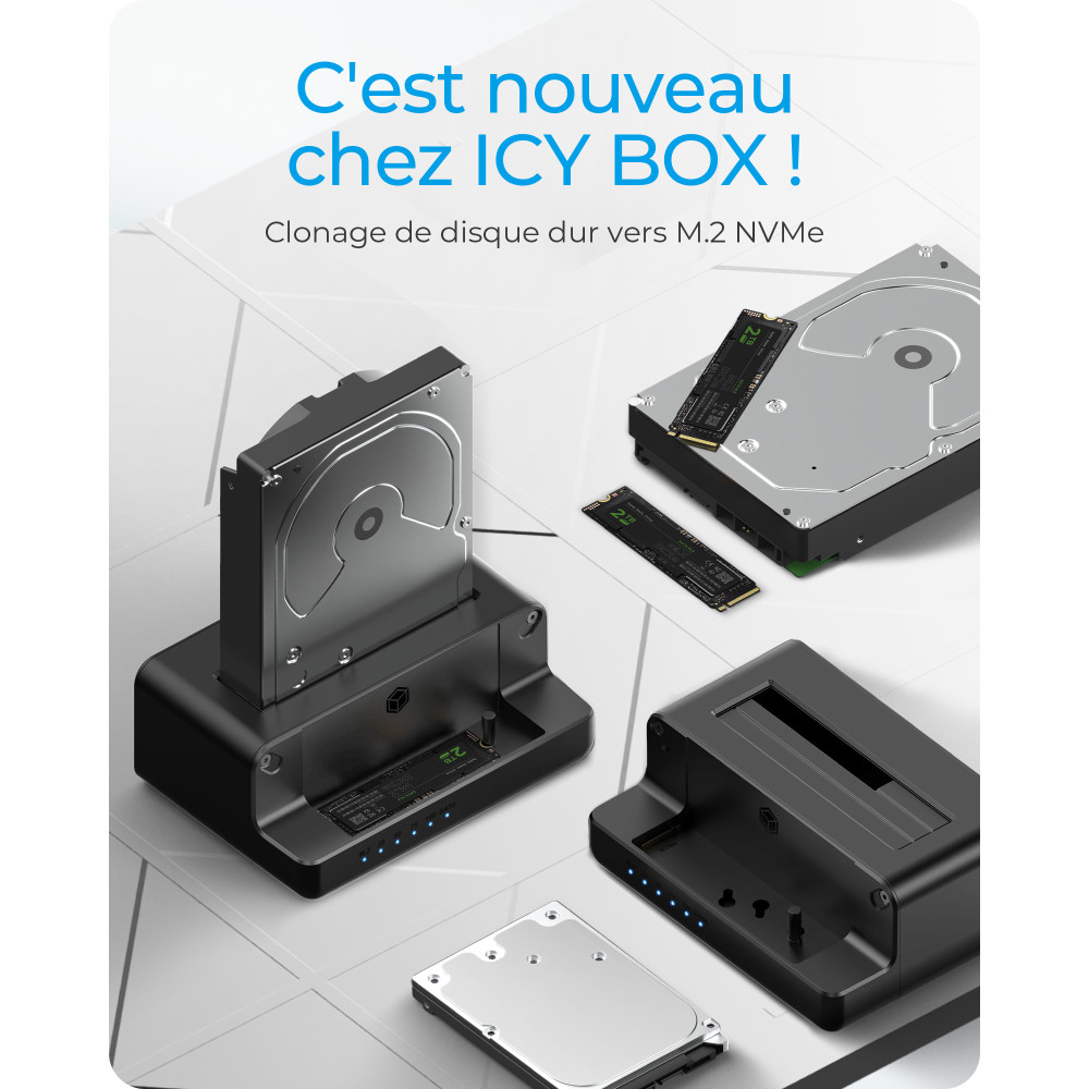 ICBBT043396 ICYBOX IB-2914MSCL-C31 - STATION DE CLONAGE HDD   M.2 NVME