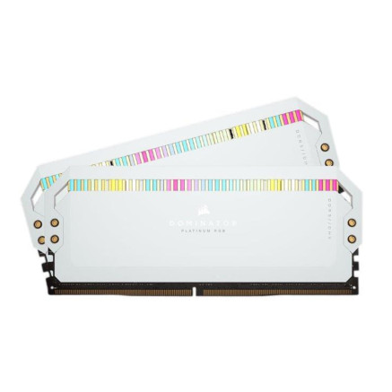 CORMM043069 CORSAIR DOMINATOR PLATINUM RGB - DDR5-5200 - 2x 16Go (32Go) - BLANC