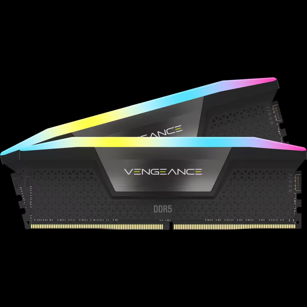 CORMM044514 CORSAIR VENGEANCE RGB DDR5-6400 - 32Go (2x 16Go) - 6400MHz - CL36 - NOIR