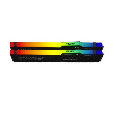 KNGMM042954 KINGSTON FURY BEAST DDR5-5200 - 2x 16Go (32Go)  - RGB - NOIR