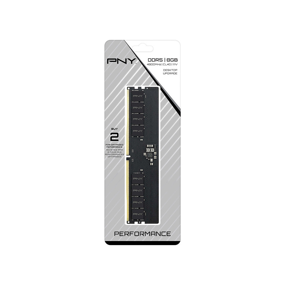 PNYMM040238 PNY DDR5 4800 8Go - CL40 - DUAL CHANNEL - 1.1V