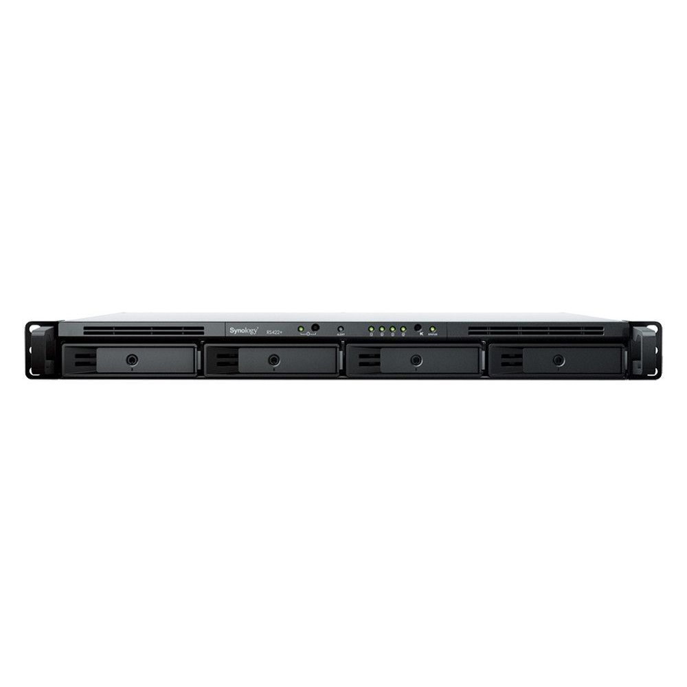 SYNBT039655 RS422+ Boîtier NAS Rack 1U pour 4 DD 3.5 2.5p 1.6GHz Dcore 2Go 2LAN GbE USB3.2 SYNBT039655 RS422+ Boîtier NAS Rack 1U pour 4 DD 3.5 2.5p 1.6GHz Dcore 2Go 2LAN GbE USB3.2