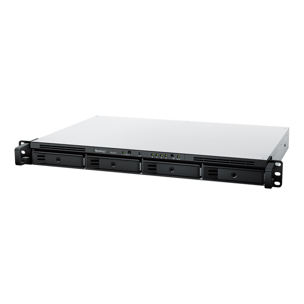 SYNBT039655 RS422+ Boîtier NAS Rack 1U pour 4 DD 3.5 2.5p 1.6GHz Dcore 2Go 2LAN GbE USB3.2