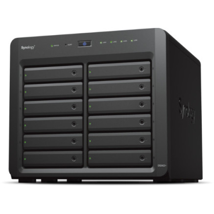 SYNBT038707 DS2422+ Boîtier NAS pour 12 DD 3.5 2.5p 2.2GHz QuadCore 4Go 4LAN GbE USB3