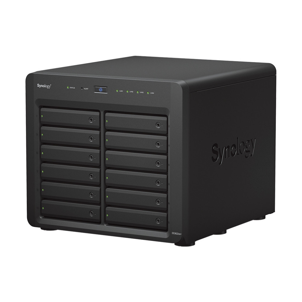SYNBT038708 DS3622XS+ NAS 12emp. 2.2 2.7GHz 6Core 16Go 2 LAN GbE + 2 10GbE USB3