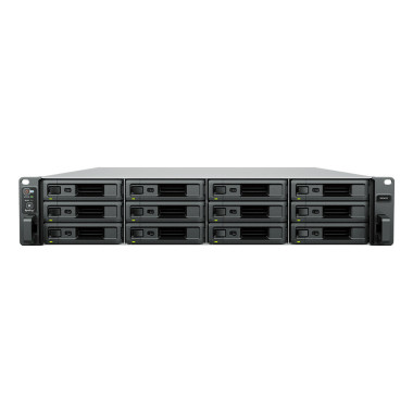 SYNBT043788 SA3410 NAS Rack 12emp. 2.1 2.7GHz 8 Coeurs 16Go 4LAN GbE 2 10GbE USB3 1 exp.