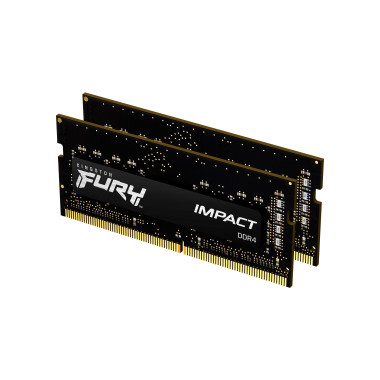 KNGMM038662 Mémoire Kingston FURY Impact 32 Go (2 x 16 Go) DDR4 3200 MHz SODIMM CL20
