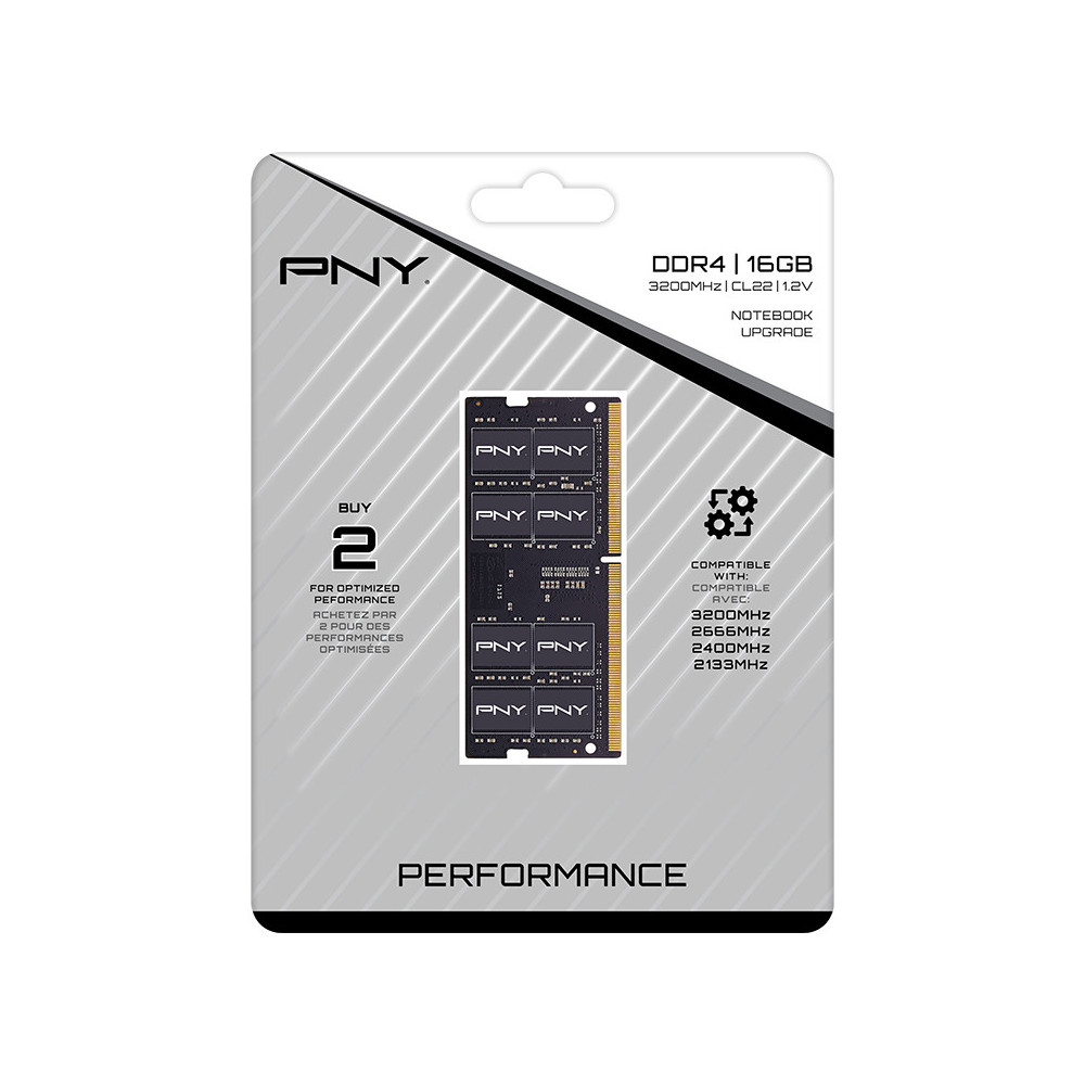 PNYMM043047 PNY PERFORMANCE - SODIMM DDR4-3200 - 16Go - CL22