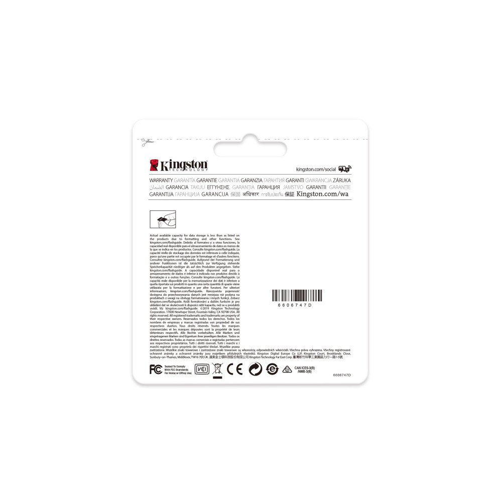 KNGMF032523 KINGSTON ENDURANCE microSDHC UHS-1 128Go classe 10
