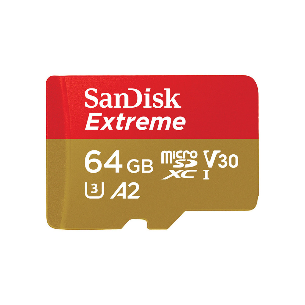 SANMF040994 SANDISK EXTREME MICROSDXC 64GB SD ADAPTER SANMF040994 SANDISK EXTREME MICROSDXC 64GB SD ADAPTER