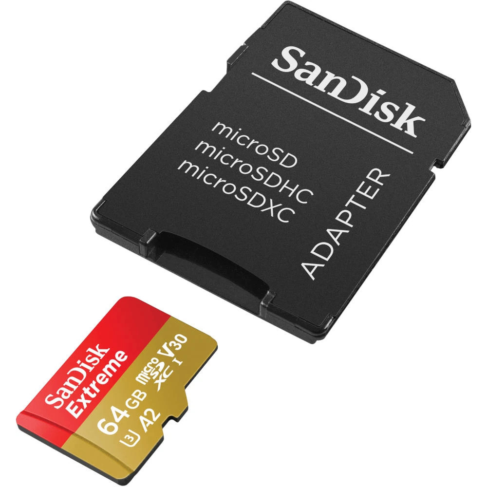 SANMF040994 SANDISK EXTREME MICROSDXC 64GB SD ADAPTER