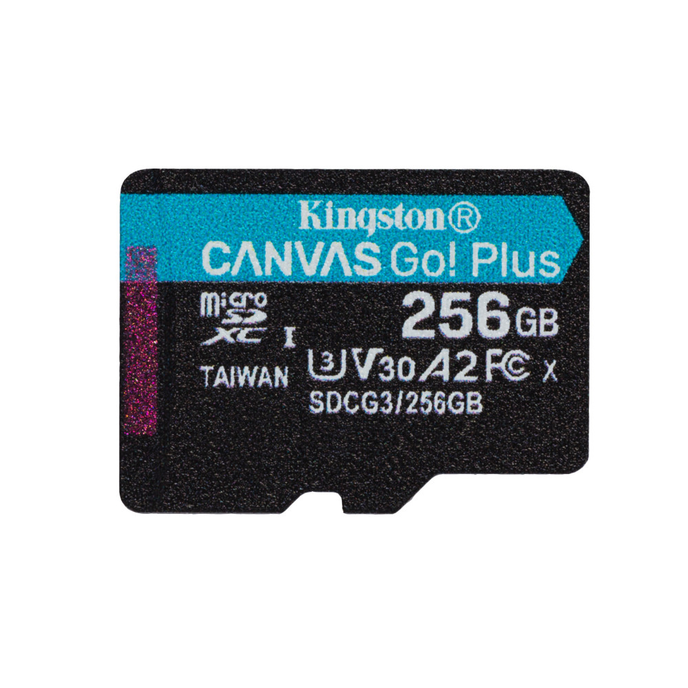 KNGMF038666 KINGSTON 256GB microSDXC Canvas Go Plus 170R A2 U3 V30 Card + ADP