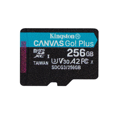 KNGMF038666 KINGSTON 256GB microSDXC Canvas Go Plus 170R A2 U3 V30 Card + ADP