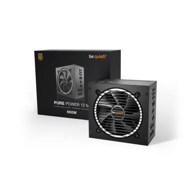 BEQAL041444 BEQUIET PURE POWER 12 M - ATX 3.0 - 650W - 80PLUS GOLD - MODULAIRE