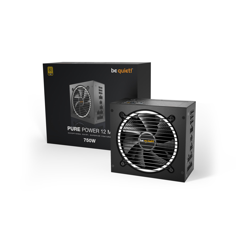 BEQAL041032 BEQUIET PURE POWER 12 M - ATX 3.0 - 750W - 80PLUS GOLD - MODULAIRE