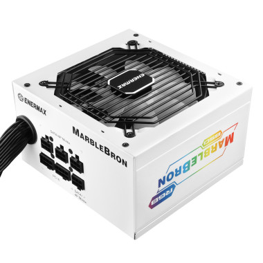 ENEAL038360 MARBLEBRON RGB Blanc - 850W 80PLUS Bronze Alim RVB semi modulaire Rail 12V