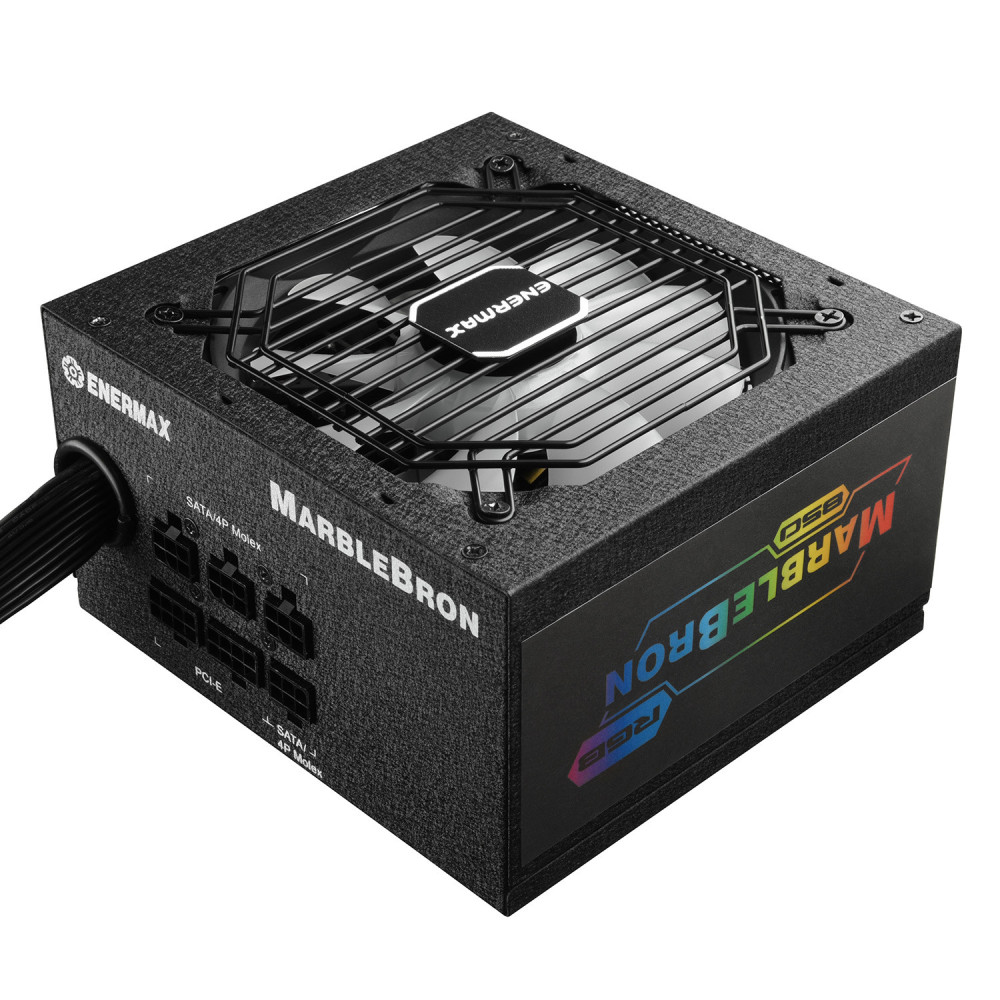 ENEAL038361 MARBLEBRON RGB Noir - 850W 80PLUS Bronze Alimentation RVB semi modulaire Rail 12
