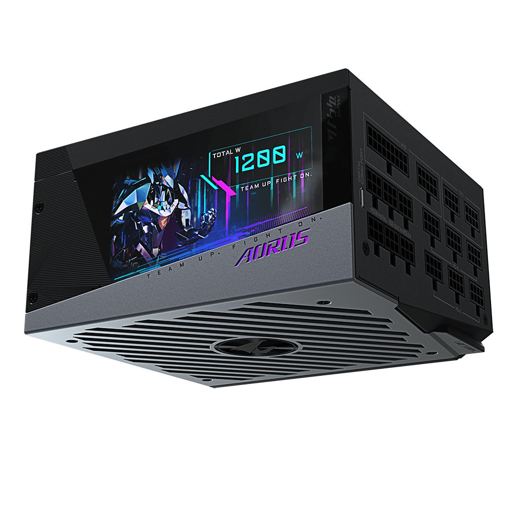 GIGAL040164 GIGABYTE AORUS P1200W - 1200W - 80+ PLATINUM - MODULAIRE - ECRAN LCD