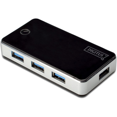 Digitus Concentrateur USB 3.0, 4 ports, noir