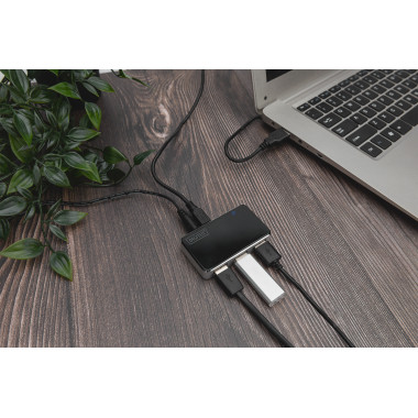 DIGUS022447 DIG Hub USB2 4Ports 4x USB A F, 1x USB Bmini F