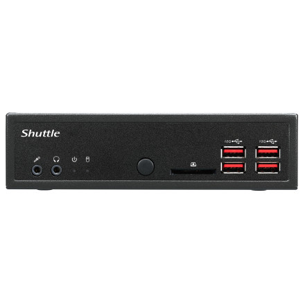 SHUBB041340 Shuttle DH32U5 Slim-PC barebone   Core i5 1135G7   4x HDMI - 2x LAN - RS232   90