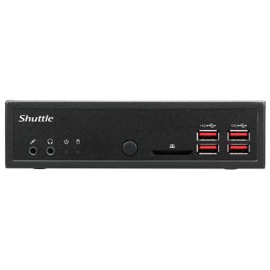 SHUBB041340 Shuttle DH32U5 Slim-PC barebone   Core i5 1135G7   4x HDMI - 2x LAN - RS232   90