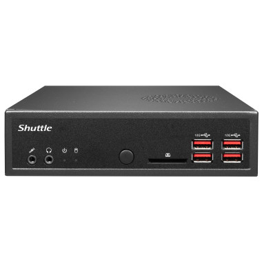 SHUBB041340 Shuttle DH32U5 Slim-PC barebone   Core i5 1135G7   4x HDMI - 2x LAN - RS232   90