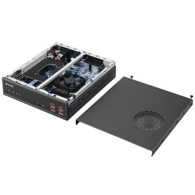 SHUBB041340 Shuttle DH32U5 Slim-PC barebone   Core i5 1135G7   4x HDMI - 2x LAN - RS232   90