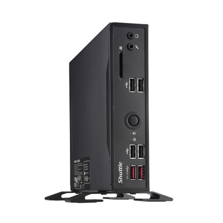 SHUBB041334 Shuttle DS20U3V2 Slim-PC fanless barebone   Core i3 10110U   2x LAN - RS232 - VG