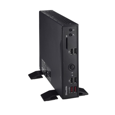 SHUBB041334 Shuttle DS20U3V2 Slim-PC fanless barebone   Core i3 10110U   2x LAN - RS232 - VG